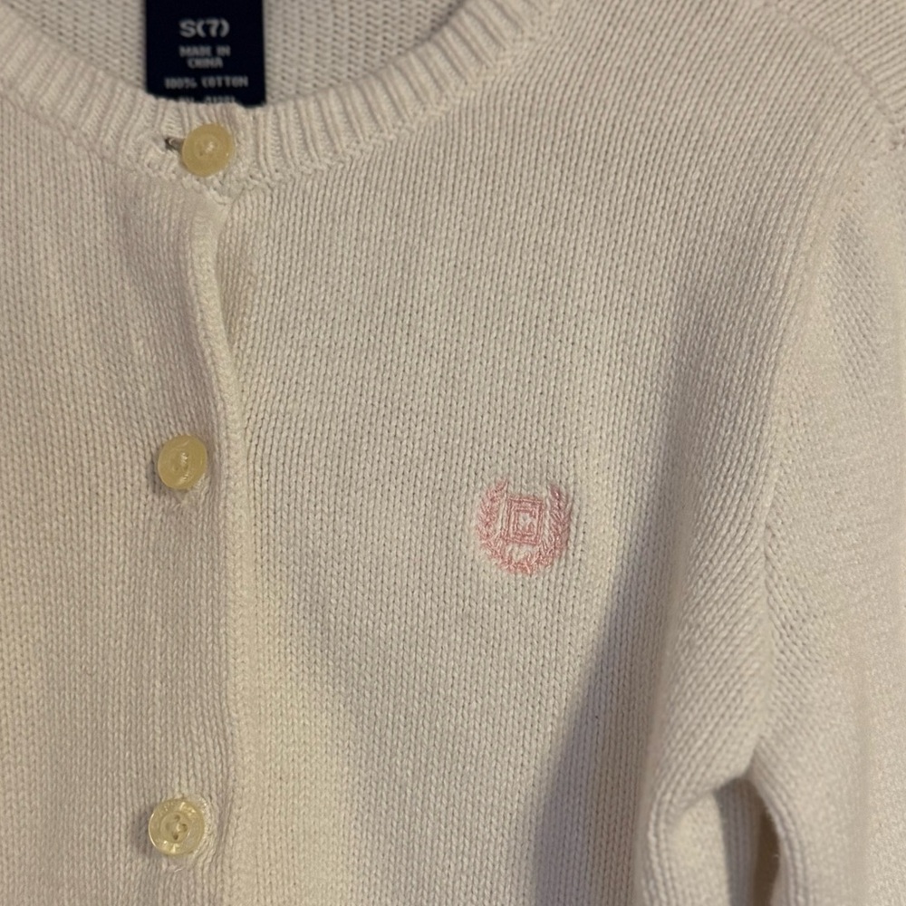 Chaps White Sweater Soft Knit Classic Style - Picture 3 of 4
